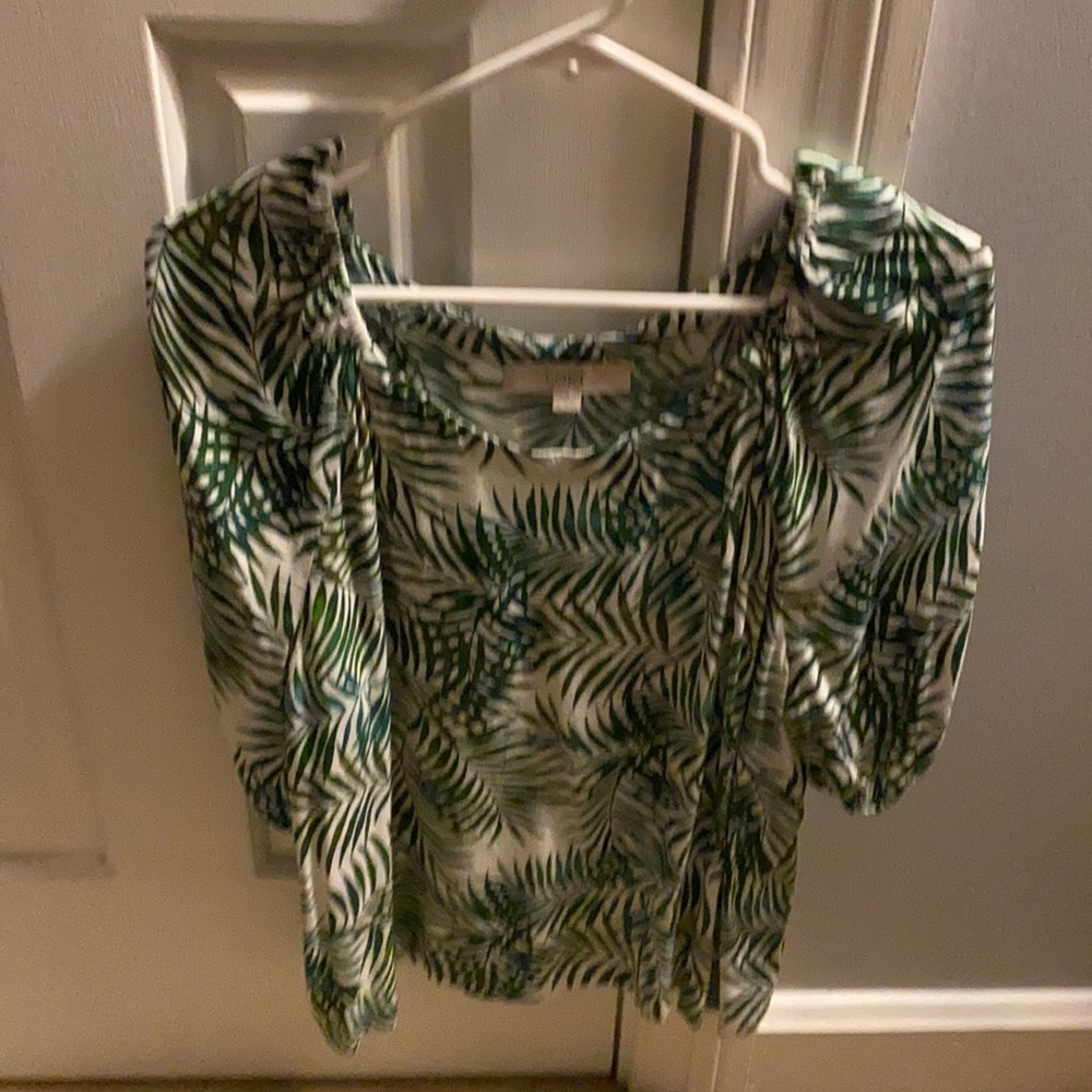 Loft Women’s Palm tree blouse